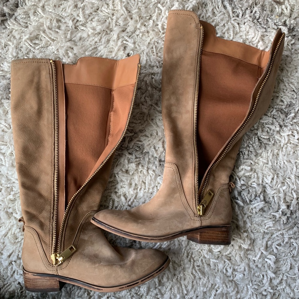 Aldo Side Zip Up Suede Boots - Picture 3 of 8